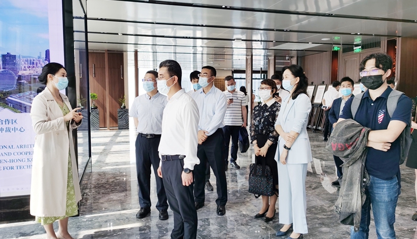 深圳市知聯會課題組調研深圳國際仲裁院