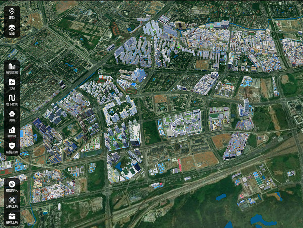 实现全空间三维建模完成北站10平方公里核心片区3445栋单体化建筑精修模型