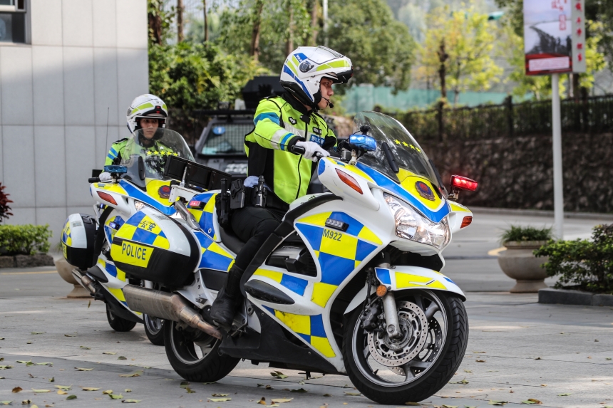 摩托车驾驶技能训练。深圳市公安局供图
