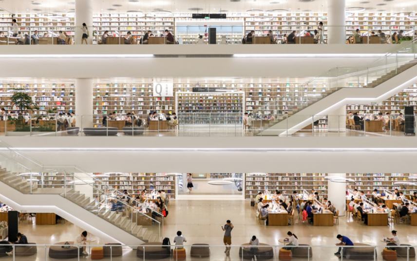行進中國︱震撼！這座圖書館藏著“太空電梯”