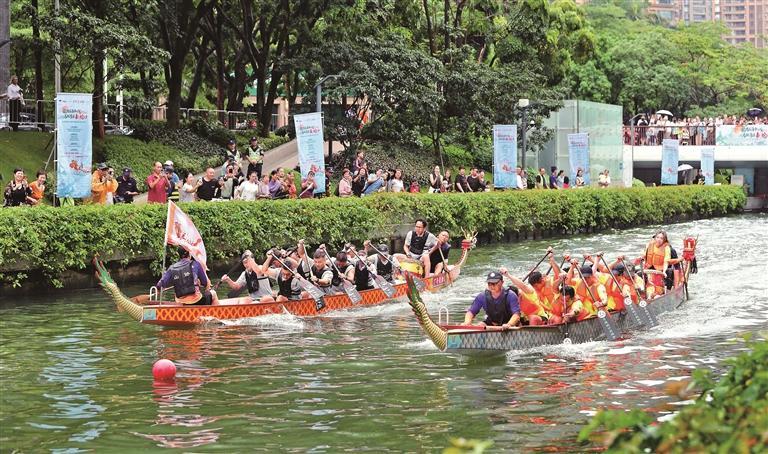龍舟競渡深圳后海中心河